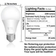 thumbnail image 3 of WTL LED Light Bulbs, 6 Pack A21 150-200W Equivalent(20W) Light Bulb, 2200LM High Lumens, 5000K Daylight White Non-dimmable E26 Medium Base LED Bulb for Living Room, 3 of 8