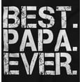thumbnail image 2 of Best Papa Ever Worlds Greatest Dad Men's Graphic T Shirt Tees Brisco Brands S, 2 of 5