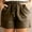 Brown, variant on Womens Shorts Casual Sevevn Women's Fashion Solid Color Plus Size Rope Tie Shorts Yoga Sport Shorts