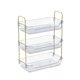 thumbnail image 2 of 3 niveles Organizador de encimeras de baño Rack de almacenamiento multipropósito de almacenamiento Multipropósito Gran capacidad Bandeja de tocador, 2 of 8