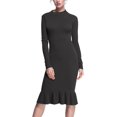 thumbnail image 4 of HSHDLDF Women's Ribbed Turtleneck Sweater Long Sleeve Knitted Solid Pullover, 4 of 5
