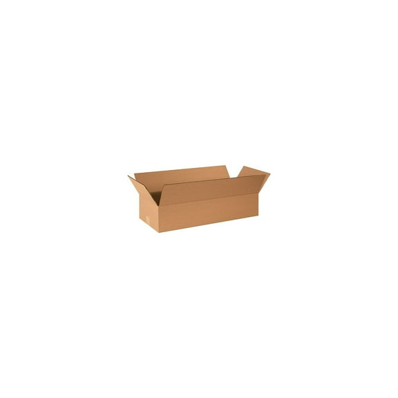 Box Partners Long Corrugated Boxes 24" x 6" x 4" Kraft 25/Bundle 2464