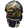 thumbnail image 2 of To Fish or Not to Fish What A Stupid Question Camo Black Embroidered Cap Hat, 2 of 6