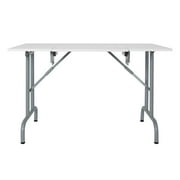 Sew Ready Foldaway Multipurpose Sewing Table with Adjustable Platform in Silver/White