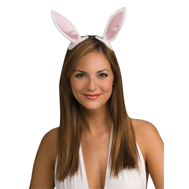 ClipOn Bunny Ears Adult Halloween Accessory