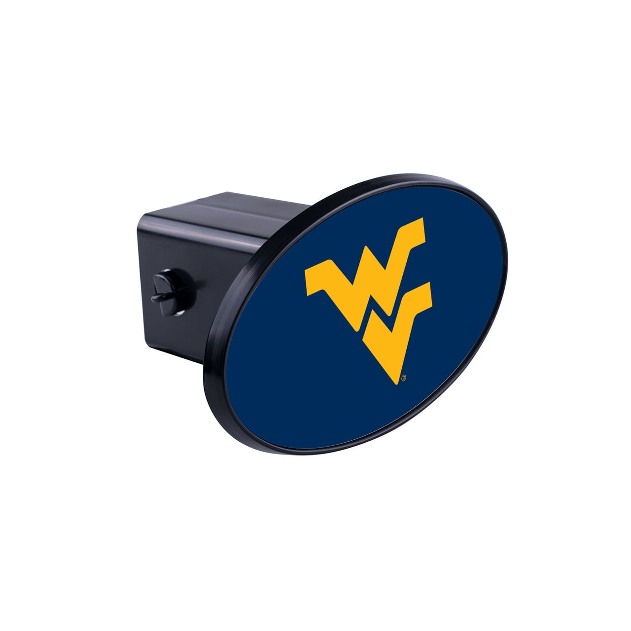NCAA West Virginia Mountaineers Plastic Oval Hitch Cover 