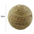 thumbnail image 2 of Cheers.US 4Pcs Small Animal Chew Ball Toy Rolling Activity Play Balls Bunny Treat Ball Grass Ball Pet Cage Accessories for Rabbits Guinea Pigs Chinchilla Teeth Grinding Gnawing Biting, 2 of 10