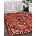 thumbnail image 3 of Ahgly Company Machine Washable Indoor Square Traditional Rust Pink Area Rugs, 5' Square, 3 of 7