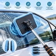 Window Cleaning Machine Tools Windshield Cleaner Tool, Double Sided Window Cleaner with Extendable ...