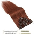 thumbnail image 6 of SEGO Clip in Hair Extensions 100% Real Remy Human Hair Full Head Straight Balayage Hair 8-24 inch, 6 of 10