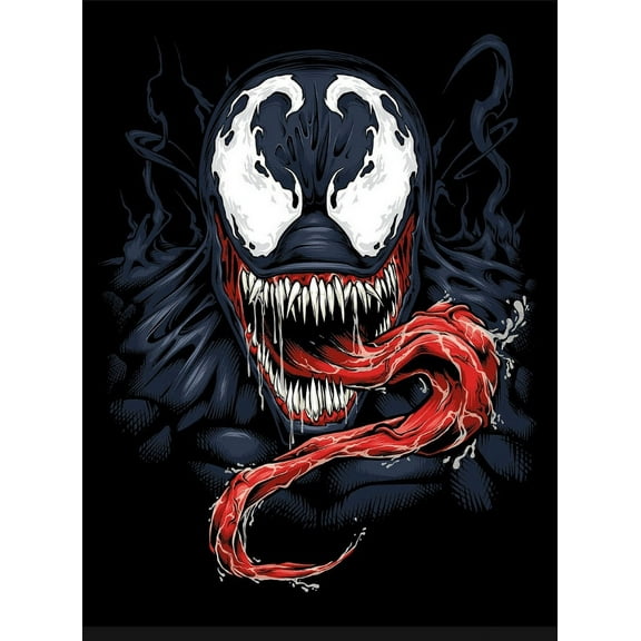 5D DIY Venom Diamond Painting by Number Kit for Adult, Full Drill Crystal Rhinestone Embroidery Cross Stitch Diamond Embroidery Dotz Kit for Home Wall Decor