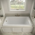 thumbnail image 3 of Streamline N-4440-763-BGL 72 in. x 36 in. Acrylic Soaking Drop-In Bathtub in Glossy White, With External Drain in Brushed Gold, 3 of 13