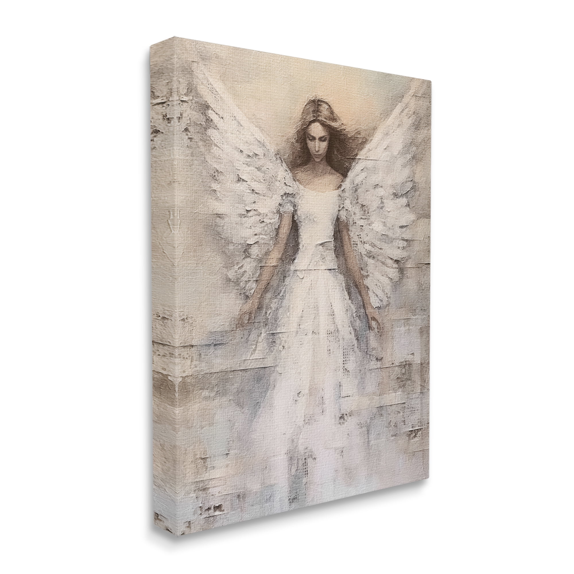 Stupell Industries Spiritual Abstract Angel Abstract Painting Gallery Wrapped Canvas Art Print Wall Art, 30 x 40