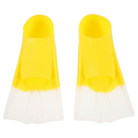 GOOHOCHY Swimming Flippers Yellow 2Pcs 10.61X5.11X2.16in