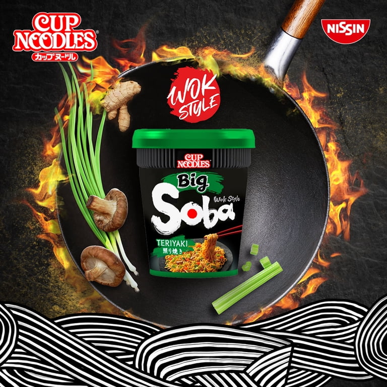 Cup Noodles Big Wok Style Soba - Chilli 115g, Imported from