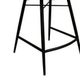 thumbnail image 4 of Mia 24 Inch Counter Stool Set of 2 Hand Dyed Brown Leather Deep Tufting, 4 of 6