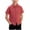 Red, variant on Plaid Shirt For Boys Short Sleeve Button Down Collared Dress Shirt Kids Gingham Wrinkle Free Casual Daily Wear Summer Shirts