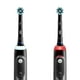 Oral-B Brosse à Dents Professionnelle 5000 X Électrique Double Pack, Brosses à Dents Électriques Rechargeables, Noir et Blanc – image 2 sur 8