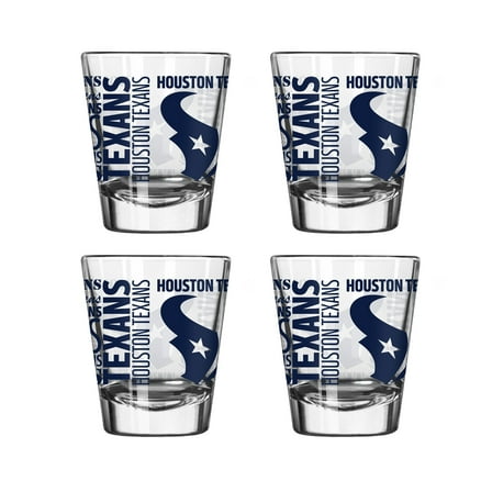 Logo Brands Houston Texans 4-Pack 2oz. Shot Glass Set