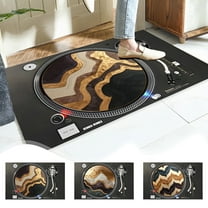 Area Rug Music Record Living Room Rugs 15.74x23.62 in Non Slip Washable Funny Bathroom Decor Absorbent Rug Carpet Dirt-resistants Floor Mat for Home Living Room Door Decor Rugs