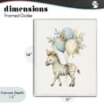 thumbnail image 4 of Stupell Industries Eclectic Watercolor Nursery Zebra White Framed Giclee Art, 11 x 14, by LSR Design Studio, 4 of 8