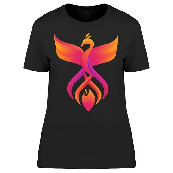 Colorful Phoenix Fire T-Shirt Women -Image by Shutterstock, Female Large