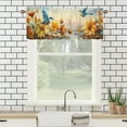 thumbnail image 3 of Hummingbird Printed Window Curtains Valances for Kitchen Sunflower Bird Country Watercolor Plant Nature Privacy Decorative Rod Pocket Short Window Valance Curtains 54 by 18 in, 1 Panel, 3 of 6