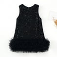thumbnail image 4 of mgoYE Girls Dress Easter Dress Toddler Girls Sequin Dress A-Line Sparkly Sleeveless Wedding Gown Party Dresses for Girls(Black,7-8 Years), 4 of 8