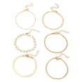 thumbnail image 6 of Classic Snake Chain Bracelets Set for Women Trend Gold Plated Stainless Steel Cuban Chain Bracelet Trendy Woman Gifts Jewelry, 6 of 6