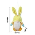 thumbnail image 3 of Byujiro Easter Bunny Gnome Dwarf Doll Desktop Hanging Decoration Spring Holiday Shelf Elf for Mantel Display, Easter Basket Stuffers & Party Decorations, 3 of 6
