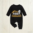 thumbnail image 2 of Weebloom Baby Boys Girls Halloween Outfit Cartoon Print Long Sleeve Cute For Newborn Romper,Size 12-18 Months, 2 of 3
