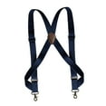 thumbnail image 2 of Mens Suspender Adjustable with Swivel Hooks Trucker Suspenders Trousers Apparel Navy, 2 of 8