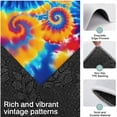 thumbnail image 3 of Colorful Tie Dye Multi Spiral Pattern Kitchen Rugs Sets Of 3,Kitchen Runner Rugs Non Skid Washable,Decorative Kitchen Floor Mats for Kitchen,Sink,Laundry,17"x30"+ 17"x47" + 17"x59", 3 of 6