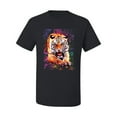 thumbnail image 2 of Wild Bobby, Tiger Growling Colorful Trippy Tie Dye Animal Lover Men's Graphic T-Shirt, Black, Small, 2 of 3