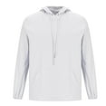 thumbnail image 5 of Lightweight Hoodies for Men Linen Hooded Pocket Solid Long Sleeve Retro T Shirts Tops Sweatshirt Hoodies White M, 5 of 5