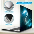 thumbnail image 6 of IBENZER 2025 2024 MacBook Pro 13 Inch Case 2025-2016 M2/M1 A2338 A2289 A2251 A2159 A1989 A1706 A1708, Hard Shell Case with Keyboard Cover for Apple Mac Pro 13 Touch Bar, Dragon, T13DRN+1, 6 of 8