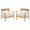 Teak & Beige | 2 Pack, variant on Tcbosik Outdoor Wood Chair with Cushion, Modern Club Chair, Lounge Armchair for Patio, Garden, Deck, Backyard, Teak & Beige
