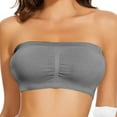 thumbnail image 2 of ZyeKqe Tube Bra for Women Strapless Seamless Stretchy Bras Wireless Push up Bralettes, 2 of 7