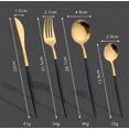 thumbnail image 2 of Juego de cubiertos para carne occidental de acero inoxidable plateado, 2 of 3
