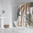 thumbnail image 2 of Brown Boho Plant Pattern Shower Curtain 72"x72" ,Bathroom Decorative Shower Curtains Set with 12 Hooks,Modern Waterproof Washable Shower Curtain, 2 of 6