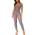 thumbnail image 1 of Combinaison Sans Manches une Pièce pour Femmes Été Pure Mesh Entraînement Romper Club Streetwear, 1 of 5