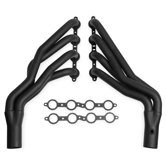 Southwest Speed Long Tube Headers, 2007-2013 Silverado & Sierra V8, Painted Black, 1-7/8" Tube Diameter, 3.0" Collectors