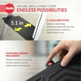 thumbnail image 4 of Hailo Folding 4 Step Non-Slip Ladder for Home & Kitchen, L100, Silver/Black, 4 of 12