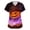 13# Dark Purple, variant on Summer Womens Tops V Neck Halloween Scrub Top Short Sleeve Castle Medical Nursing Uniforms