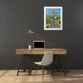 thumbnail image 3 of Wavra, Robert 12x14 White Modern Wood Framed Museum Art Print Titled - Chickadees And Sunflowers, 3 of 4