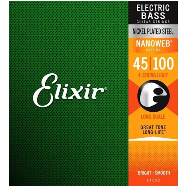 Cuerdas Para Bajo Electrico Elixir Nanoweb 14052 45-100