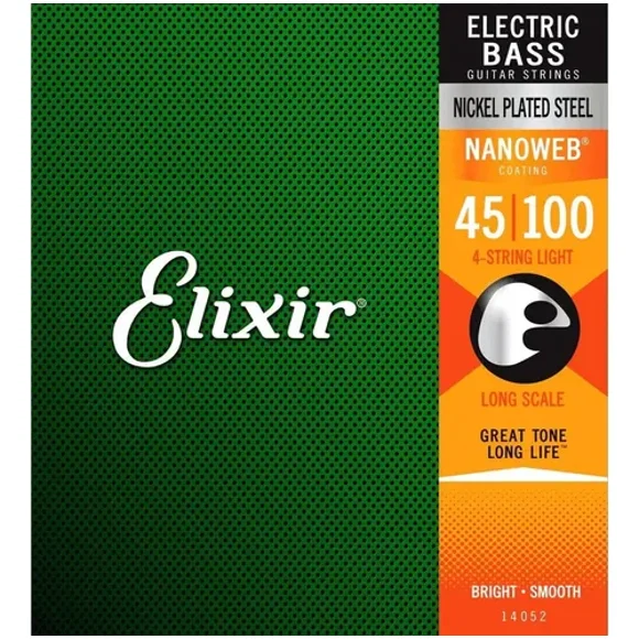 Cuerdas Para Bajo Electrico Elixir Nanoweb 14052 45-100