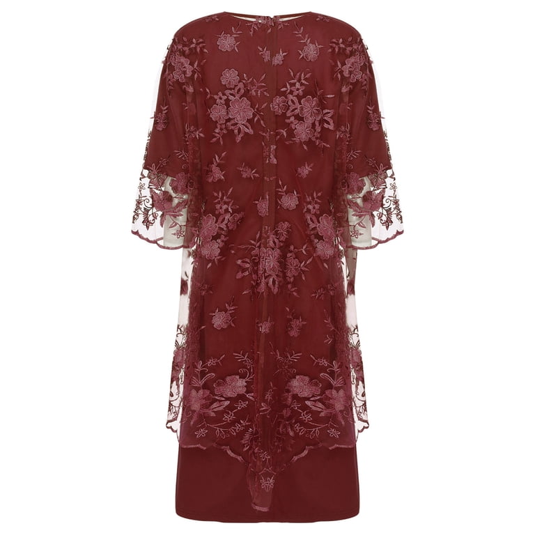 chinese dress ladies Burgundy Plus Size Prom Dresses V-neck Sexy Lace Long Prom Dress JKP01   Anna PromDress