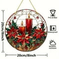 thumbnail image 3 of Xihbxyly Colgante de Estrella Navideña, Disco Acrílico Colorido, Decoración Festiva para El Hogar, Cadena Fácil de Instalar, Versátil para Colgar En La Pared, Ventana o Porche, Regalo Navideño, Calid, 3 of 6