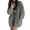 Grey, variant on Women Sweater Coat V-Neck Long Sleeve Solid Color Knitting Coat with Large Pockets Mid-Length Loose Fit Sweater Cardigan